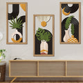 Rustic Wooden Wall Hanging Decor with Hollow Design for Bedroom and Living Room, Wall Art Decoration